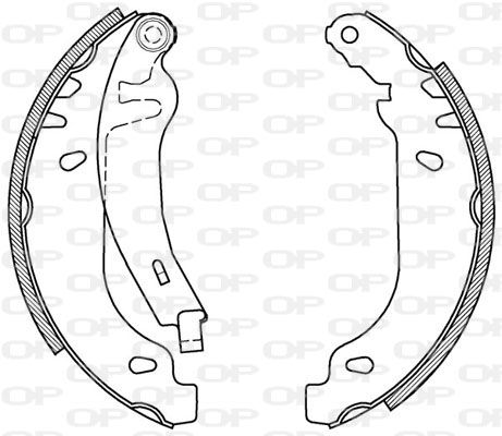 OPEN PARTS stabdžių trinkelių komplektas BSA2089.00